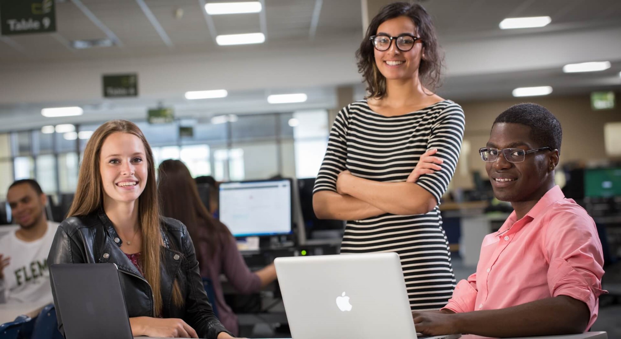 Students in computer room