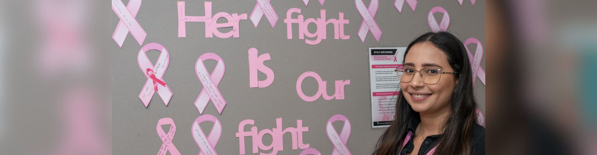 Donations & Pink Ribbons on Campus